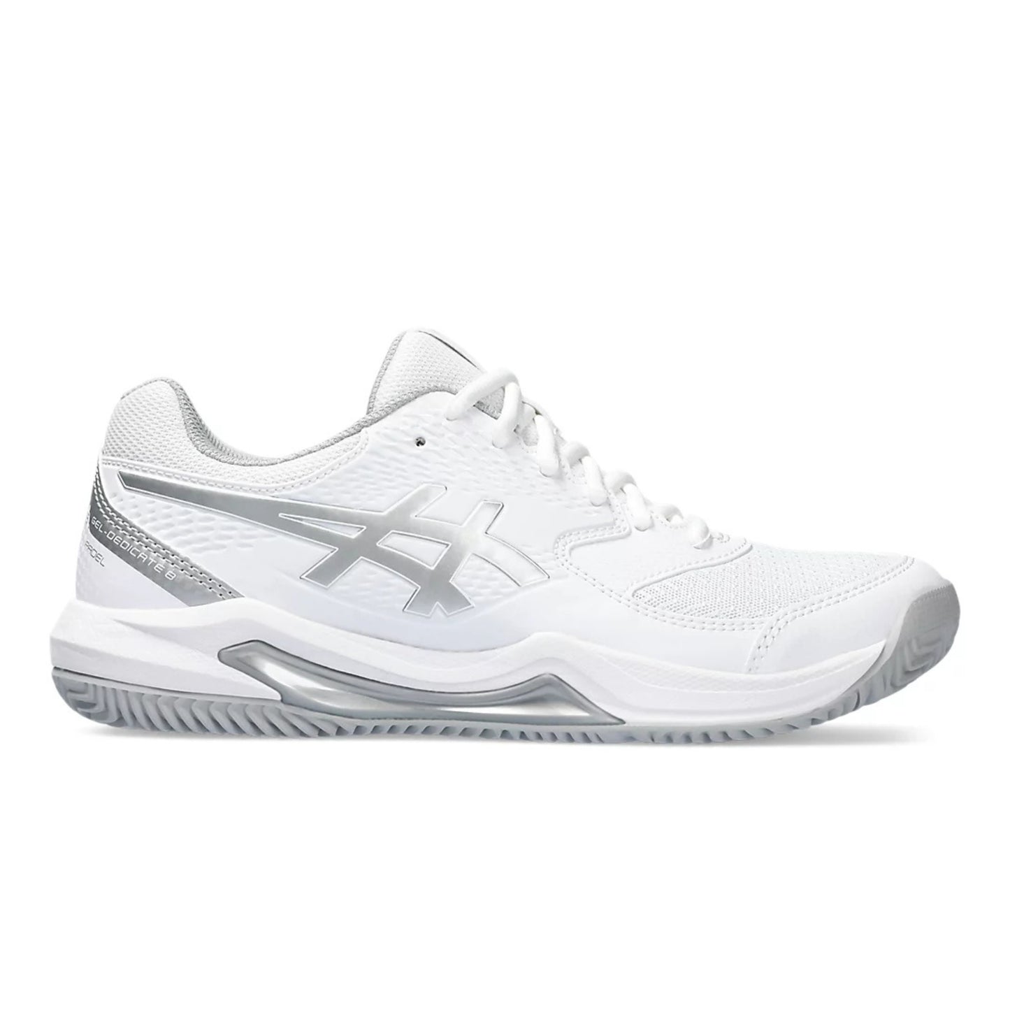ASICS SHOE G-DEDICATE 8 PADEL WN WHITE/PURE SILVER (SS25)