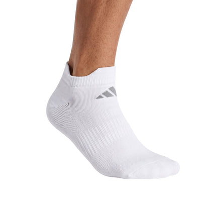 ADIDAS SOCK TENNIS LOW CUT CUSHIONED WHITE/GREY (1)
