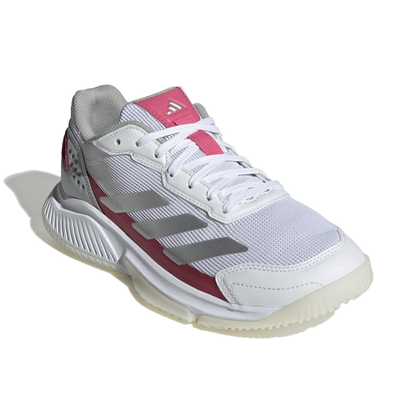 ADIDAS SHOE PADEL COURTQUICK WN CLOUD WHITE/SILVER METALLIC/LUCID PINK (SS25)