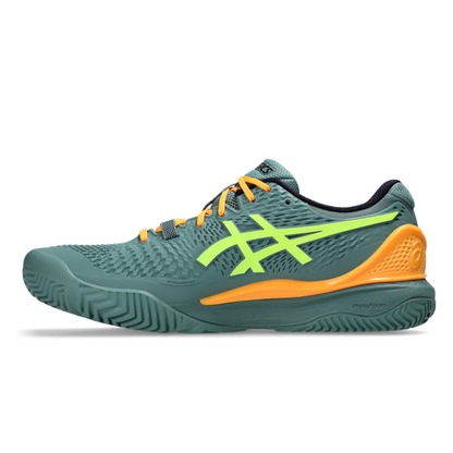 ASICS SHOE G-RESOLUTION 9 PADEL MN CELADON/SAFETY YELLOW (AW24)