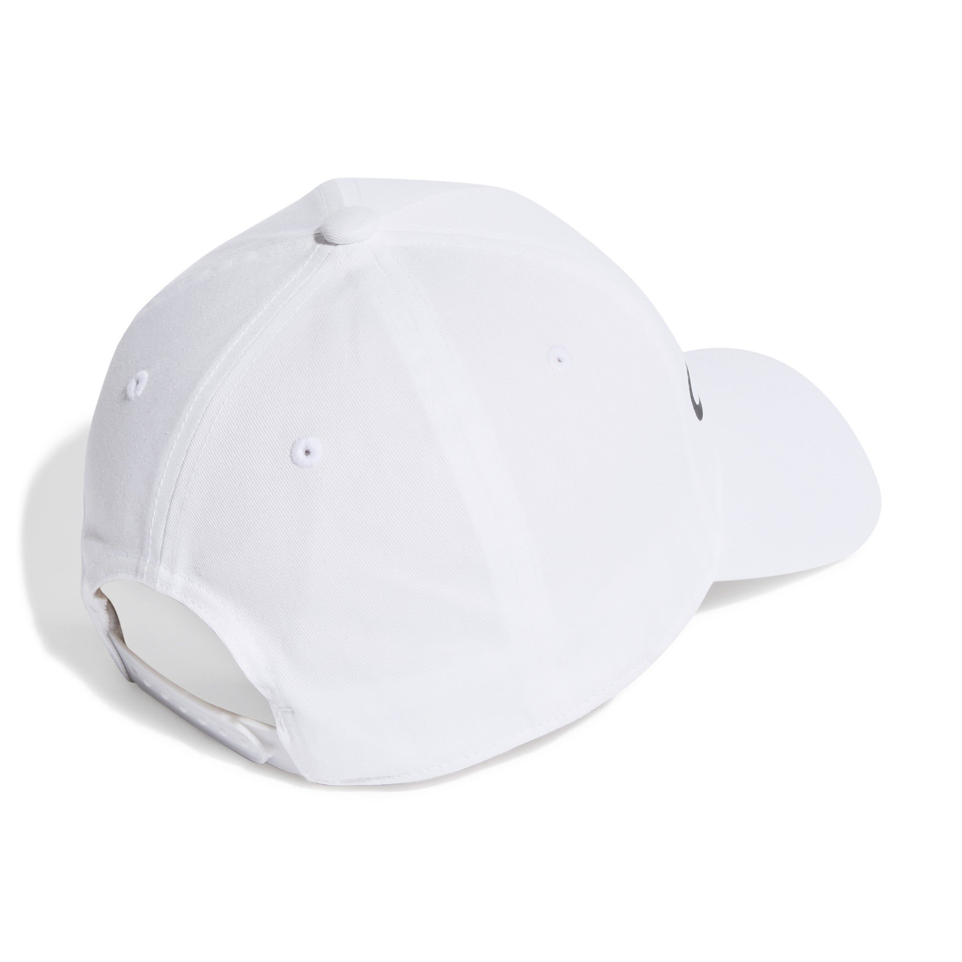 White baseball cap on a white background