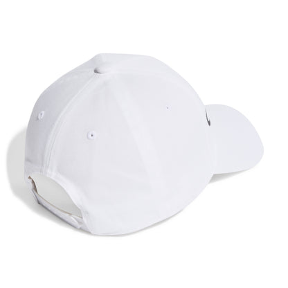 White baseball cap on a white background