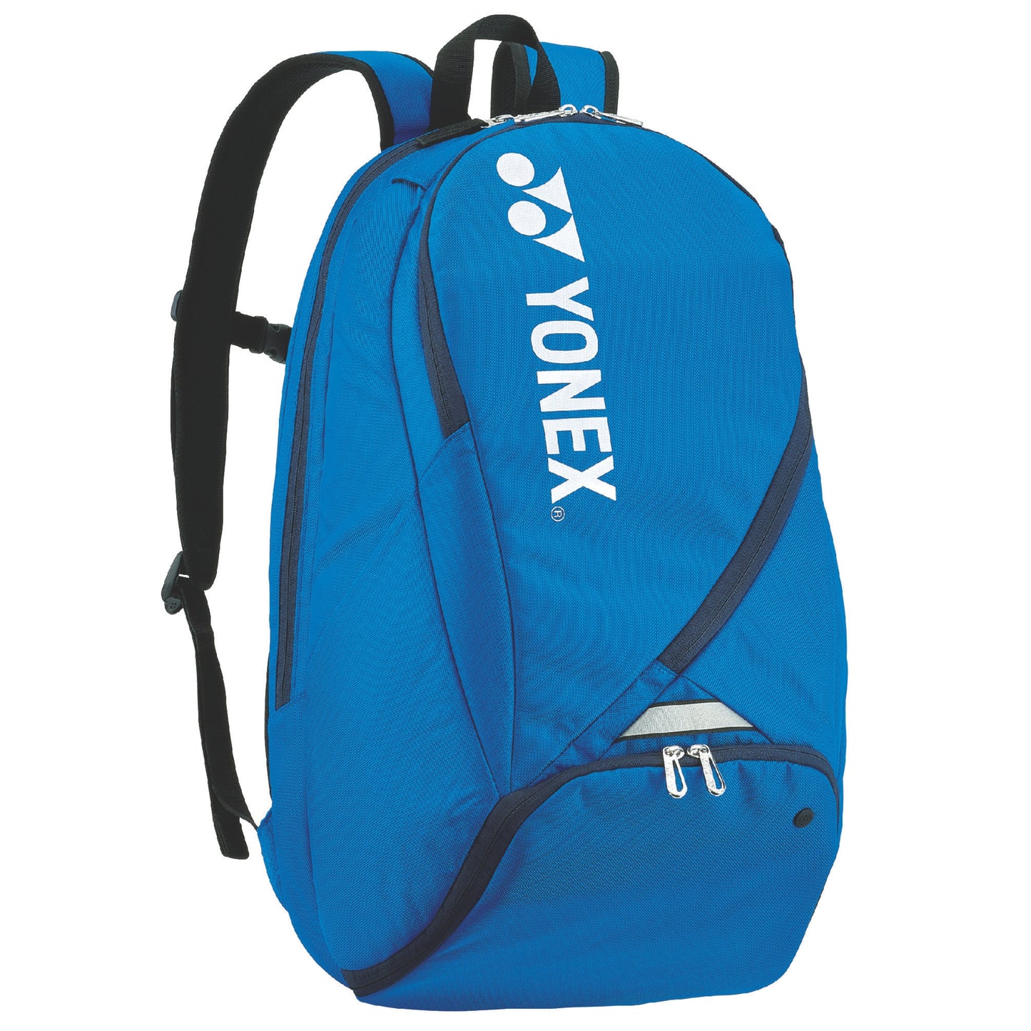 Blue backpack with Yonex logo on a white background