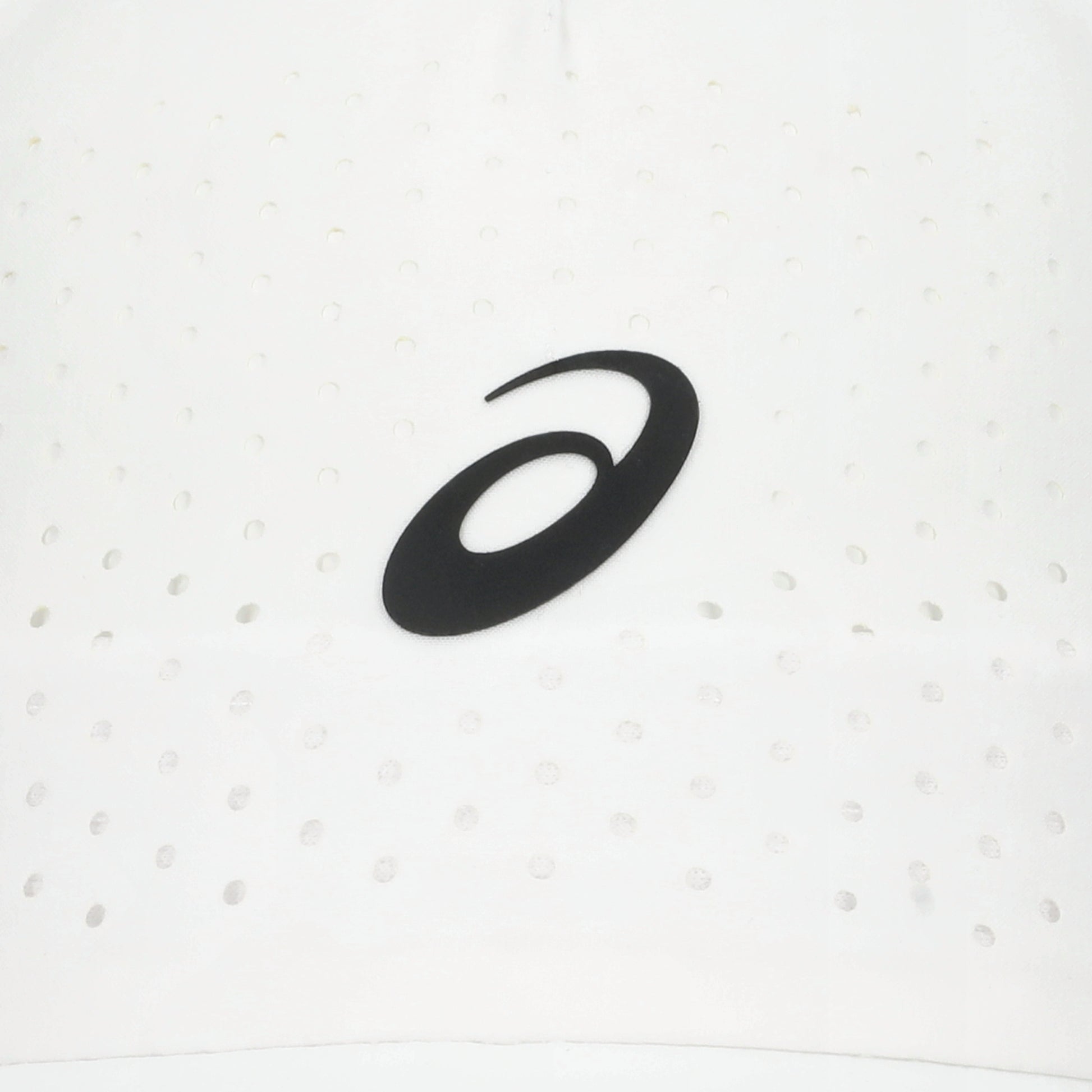 Asics Black logo on a white cap