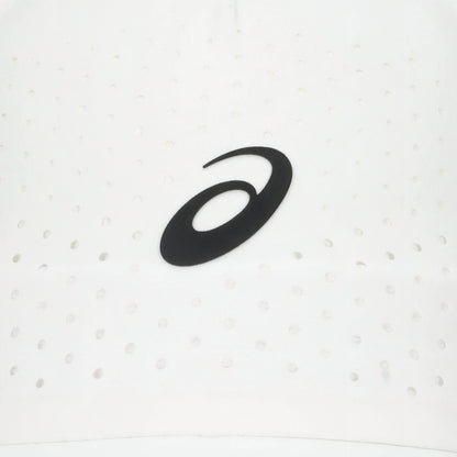 Asics Black logo on a white cap