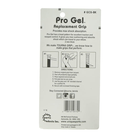 TOURNA GRIP REPLACEMENT PRO GEL 2MM BLK (TBD)