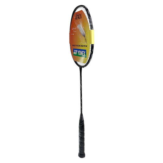 Yonex badminton racket with branding on a white background