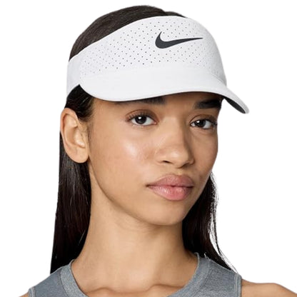 NIKE VISOR ACE DRI-FIT WHITE/ANTHRA