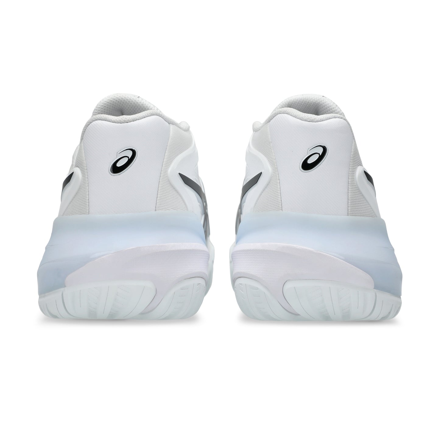 White tennis shoes with a subtle design on a white background