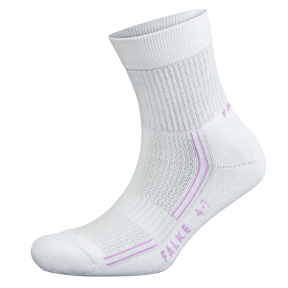 FALKE SOCK NETBALL CUSHION WHITE/LILAC (SS24)