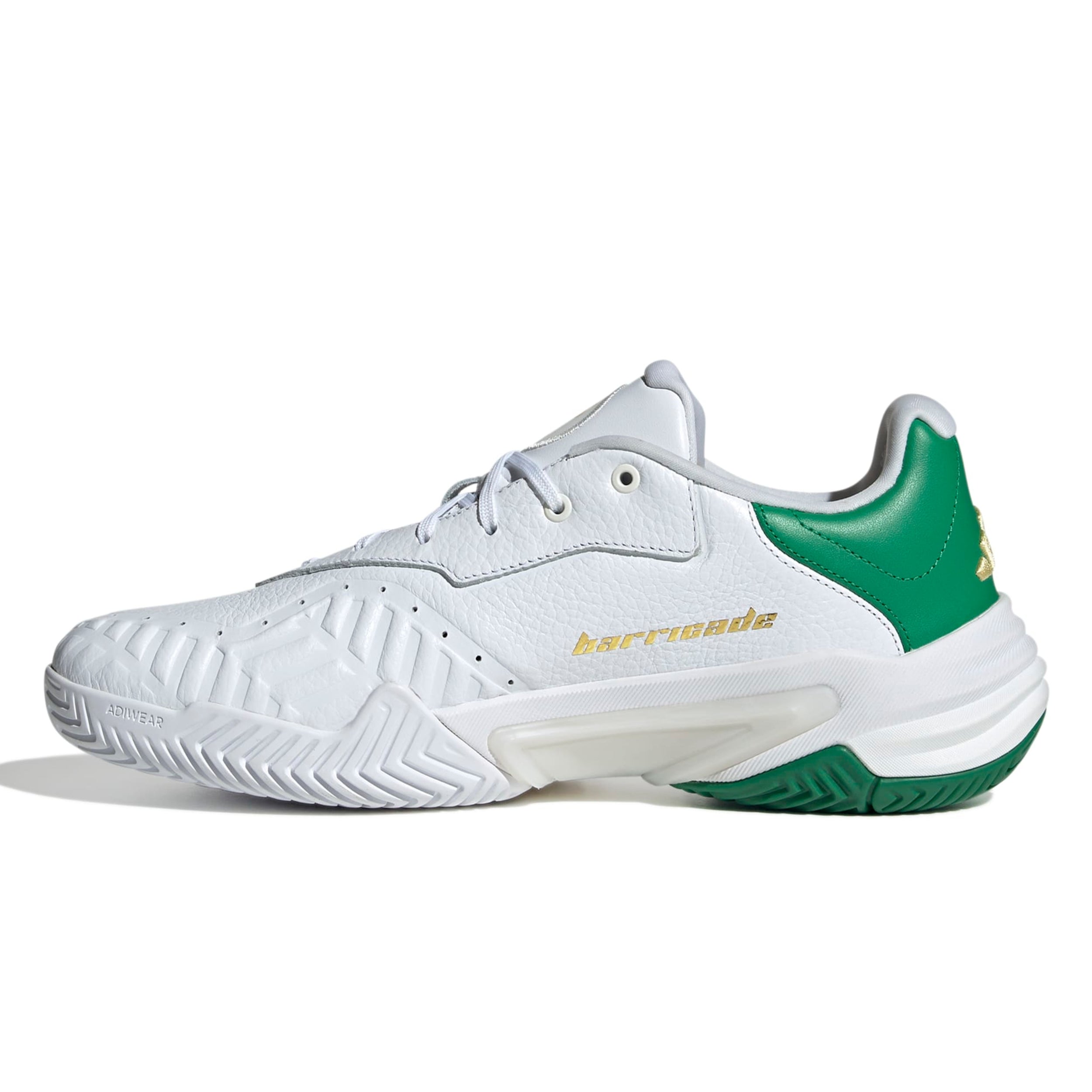 【J】DESCENDANT KENNEDY'S ACID LS ADIDAS SHOE BARRICADE 13 LEATHER MN METALLIC/WHITE/GREEN (AW25