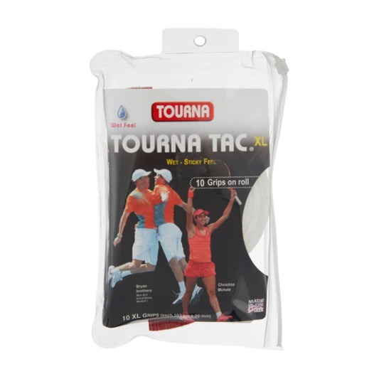 Packaged Tourana Tac XL tennis grip on a white background