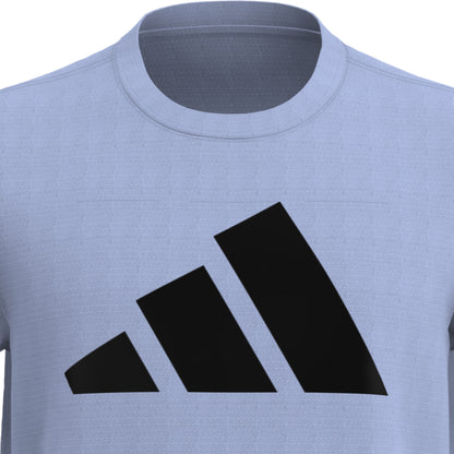 Llight blue shirt with adidas logo