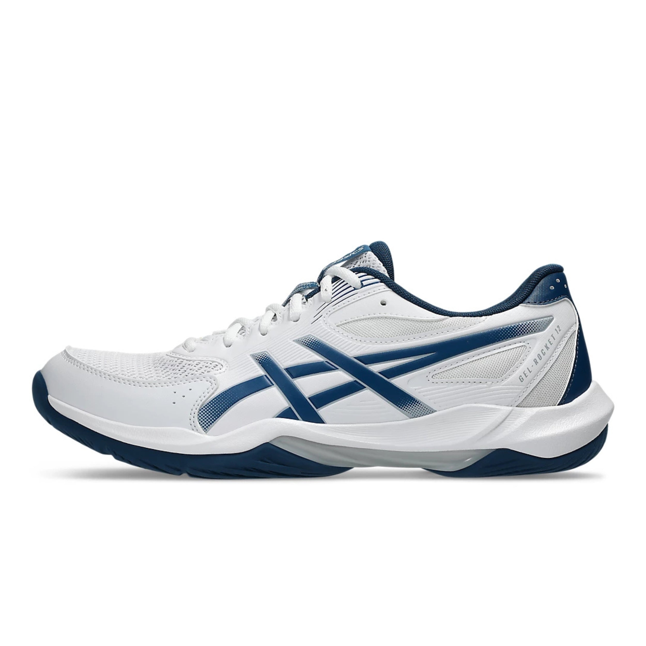 ASICS SHOE G-ROCKET 12 MN WHITE/MAKO BLUE (AW25) – Baseline Racquets