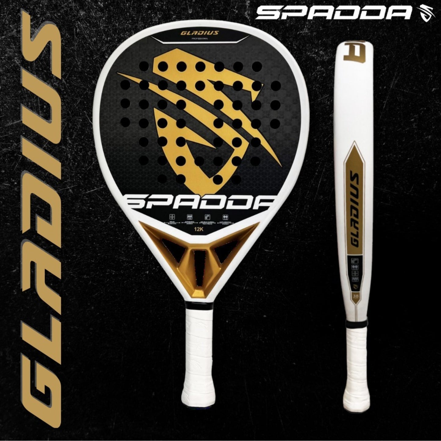 SPADDA PADEL GLADIUS 12K 365G