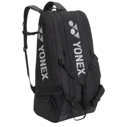 Black Yonex backpack on a white background