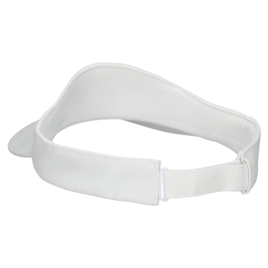 White visor on a white background