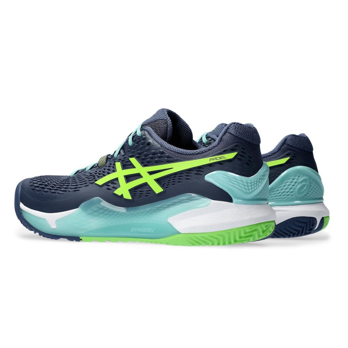 ASICS SHOE G-RESOLUTION 9 PADEL MN THUNDER BLU/ELECTRIC LIME (SS24) (TBD)