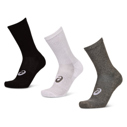 ASICS SOCK CREW TENNIS CUSHIONED BLACK/WHITE/GREY (SS25)