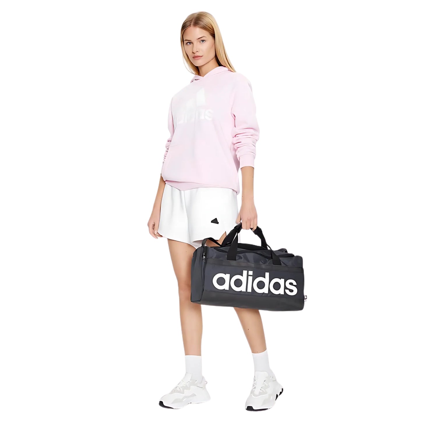 ADIDAS BAG DUFFLE LINEAR SMALL NAVY/BLACK (SS24)