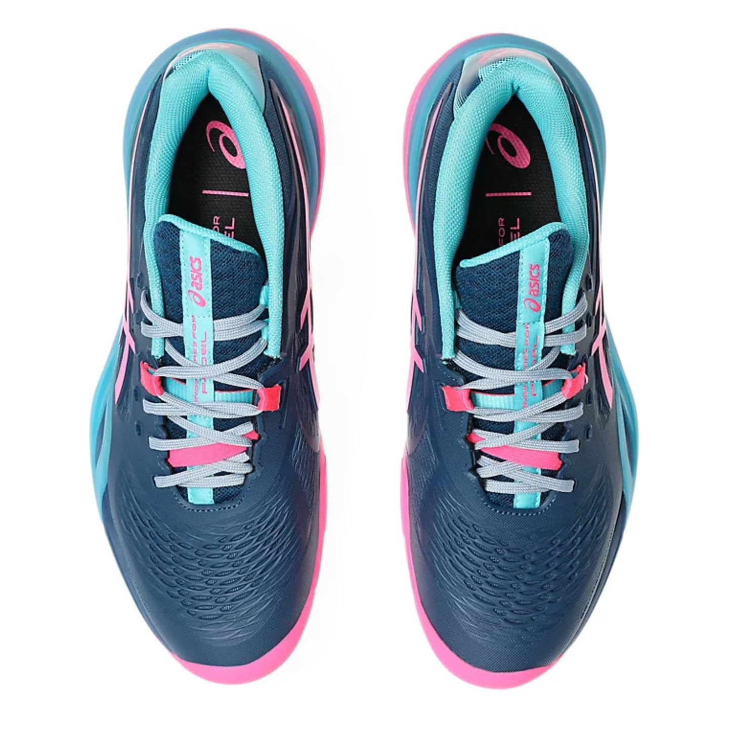 ASICS SHOE G-RESOLUTION X PADEL MN MAKO BLUE/HOT PINK (SS25)