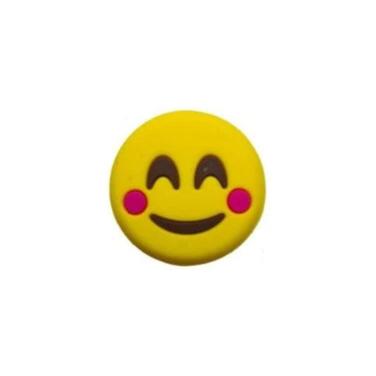 Smiley face dampener emoji with yellow background