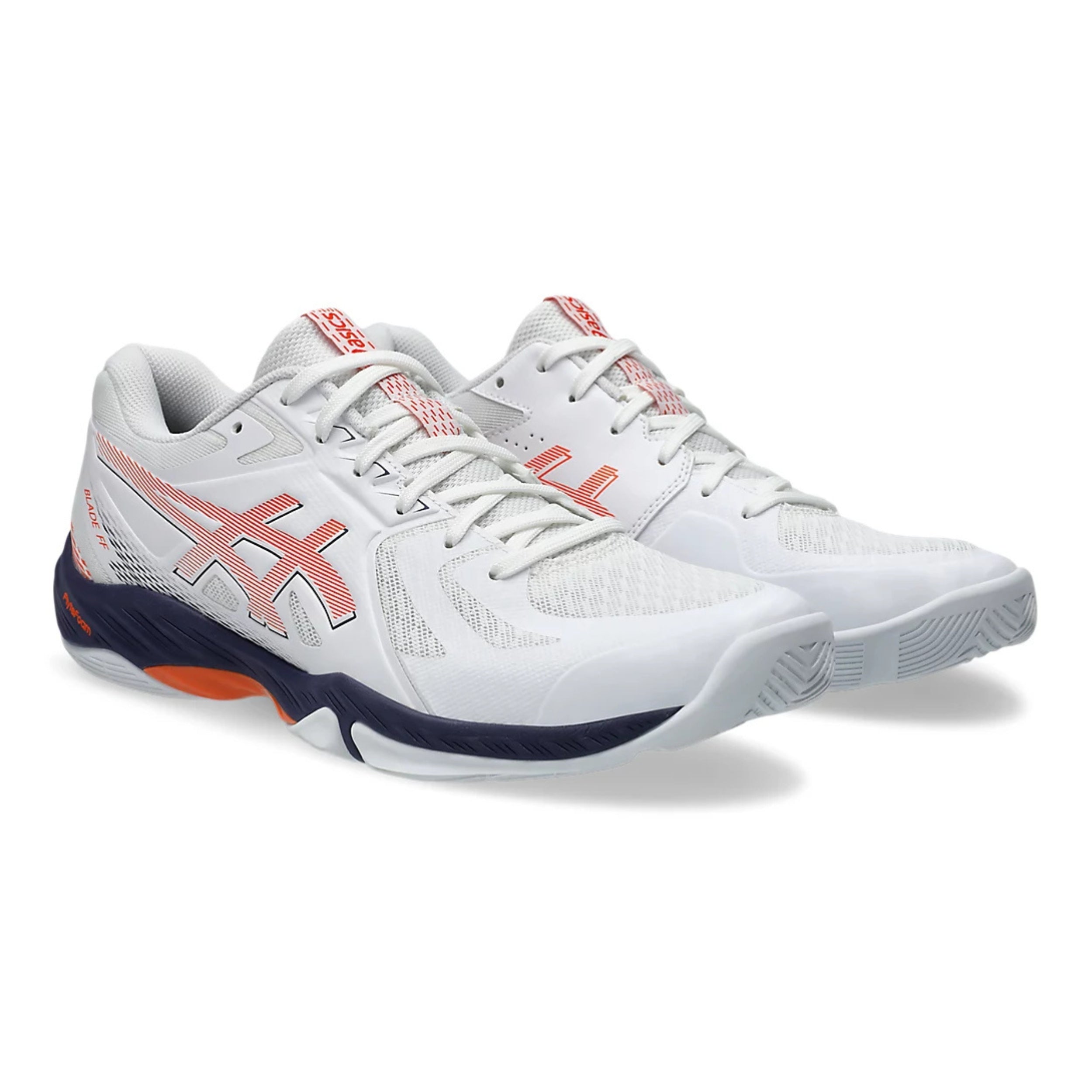 ASICS SHOE G-BLADE FF MN WHITE/NOVA ORANGE (SS25) – Baseline Racquets
