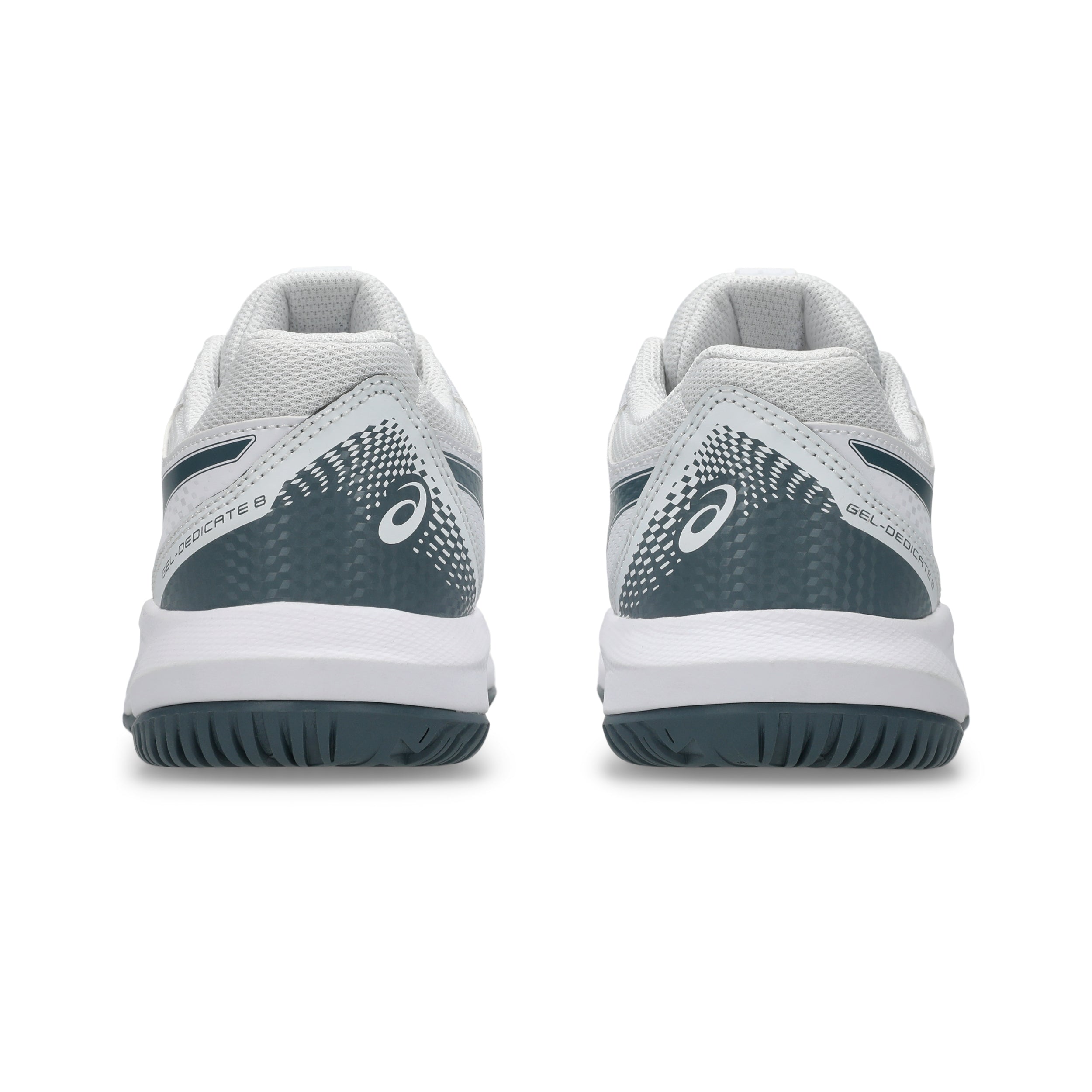 ASICS SHOE G-DEDICATE 8 KID WHITE/IRONCLAD (SS26) – Baseline Racquets