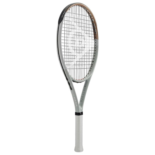 Dunlop tennis racket on a white background