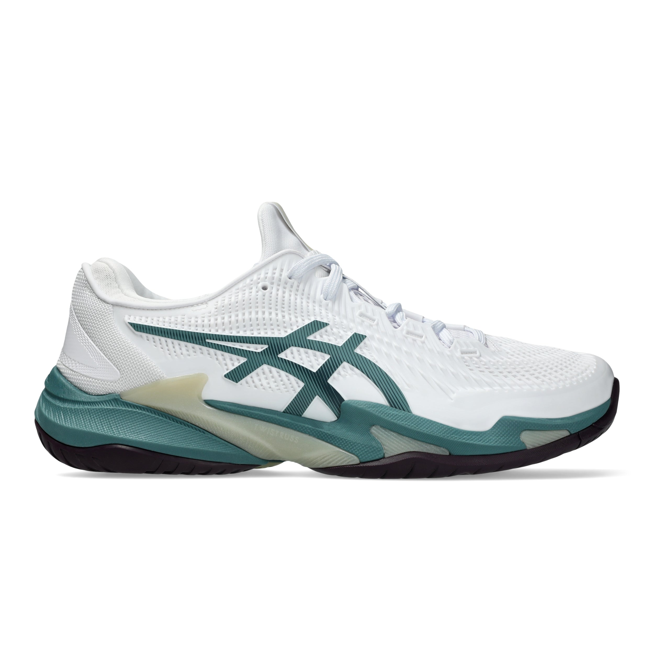 ASICS SHOE COURT FF 3 MN WHITE/FOGGY TEAL (AW26) – Baseline Racquets