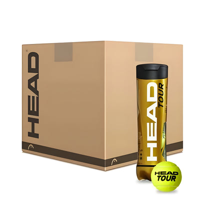 HEAD tennis ball canister and box on a white background