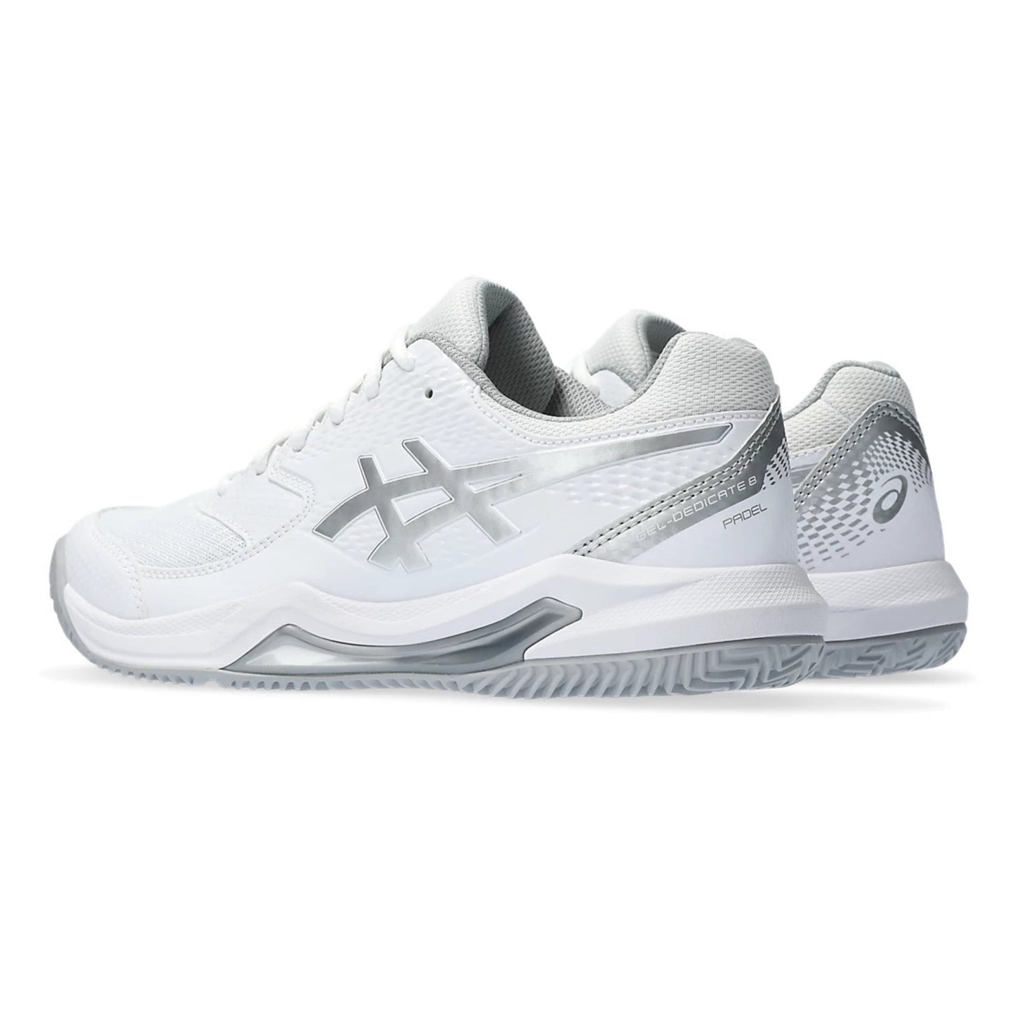 ASICS SHOE G-DEDICATE 8 PADEL WN WHITE/PURE SILVER (SS25)
