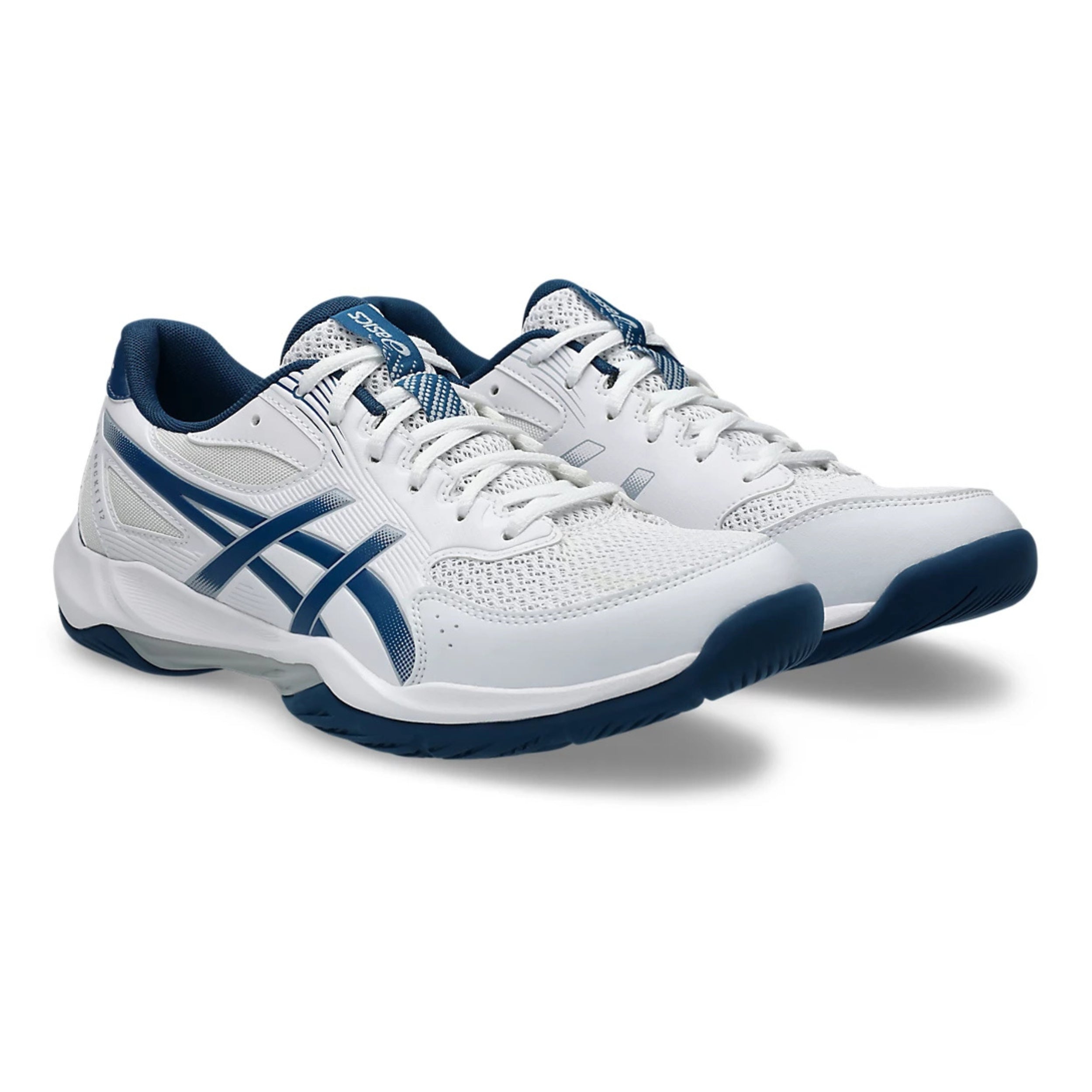 ASICS SHOE G-ROCKET 12 MN WHITE/MAKO BLUE (AW25) – Baseline Racquets