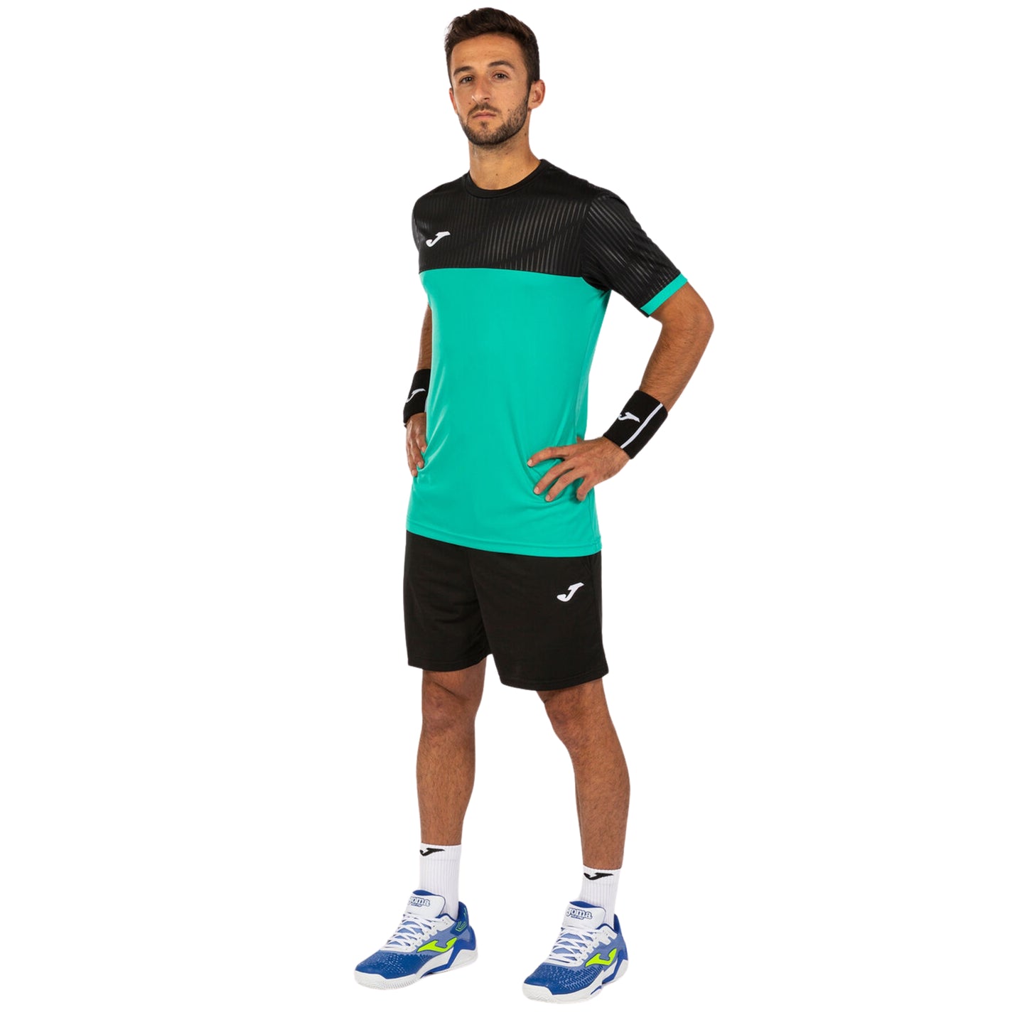 JOMA SHIRT TEE MONTREAL MN TEAL/BLACK (AW24)