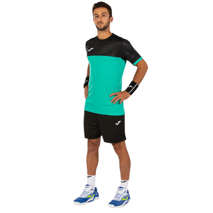 JOMA SHIRT TEE MONTREAL MN TEAL/BLACK (AW24)