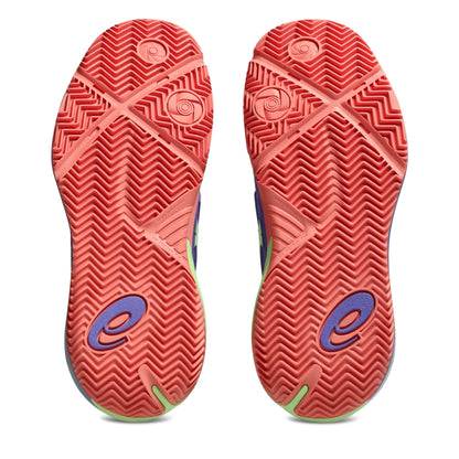 Light Red athletic shoe sole with a brand logo on a white background
