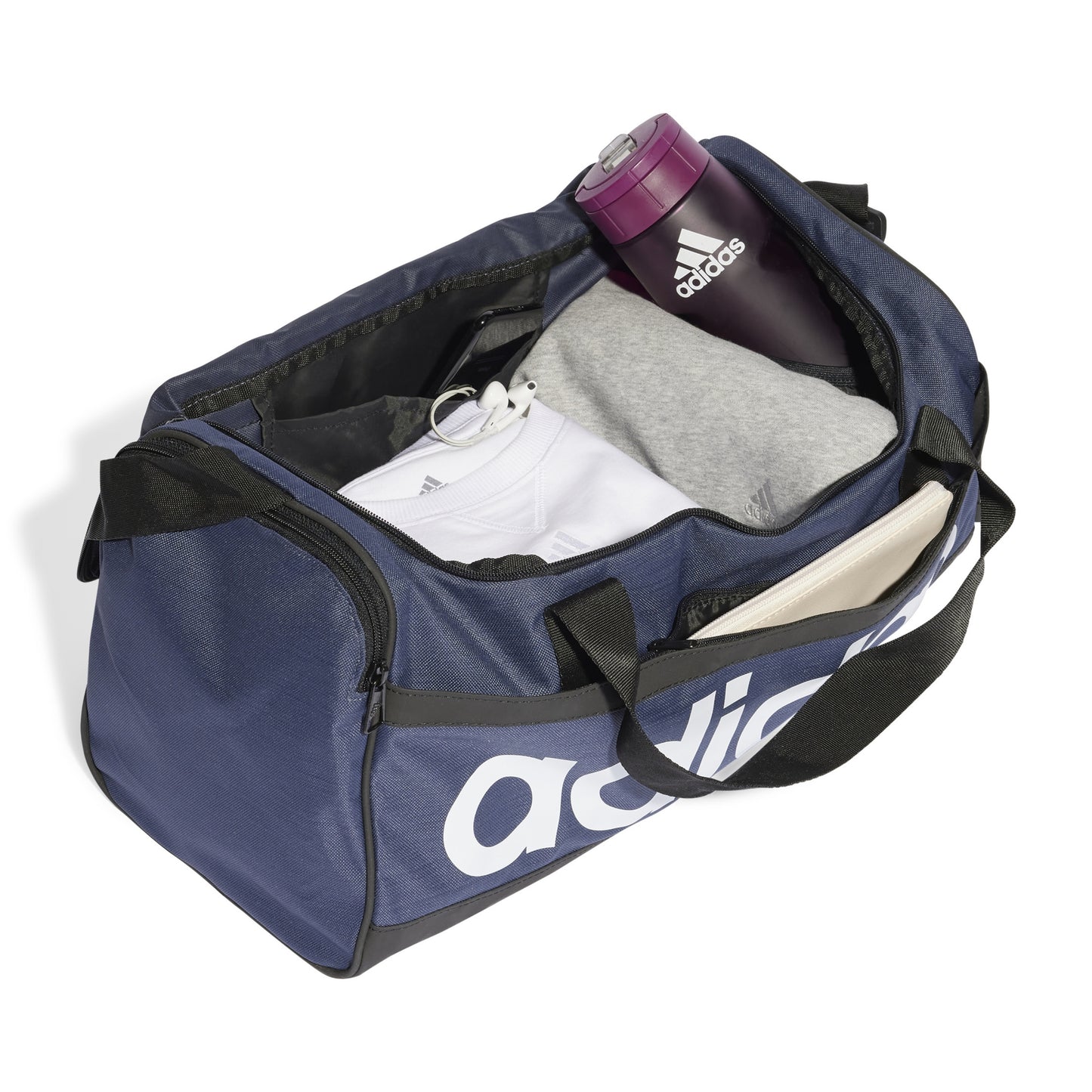ADIDAS BAG DUFFLE LINEAR SMALL NAVY/BLACK (SS24)