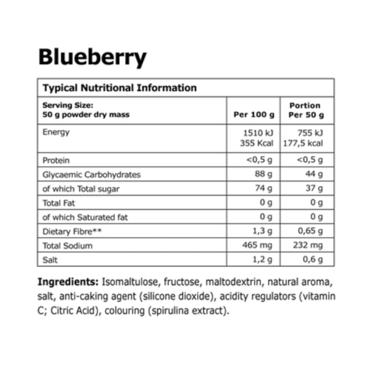 32GI ENDURE BLUEBERRY SACHET 50G
