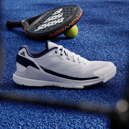 ADIDAS SHOE PADEL CRAZYQUICK MN WHITE/SILVER/DARK BLUE (AW26)