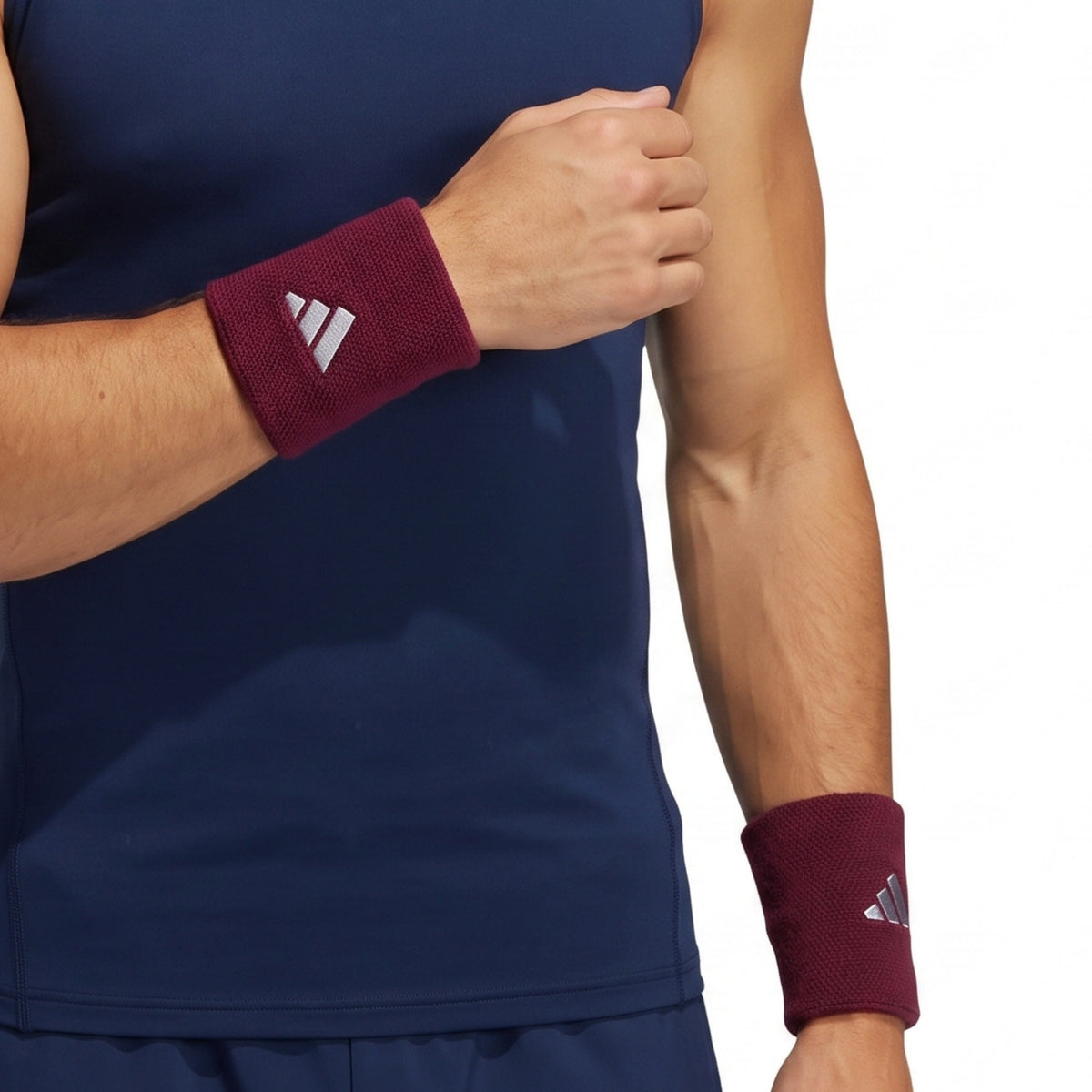 ADIDAS WRISTBAND TENNIS SMALL MAROON (2) (AW26)