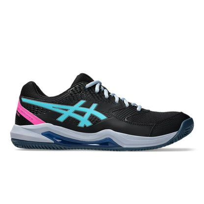 ASICS SHOE G-DEDICATE 8 PADEL MN BLACK/ENERGY AQUA (SS25)