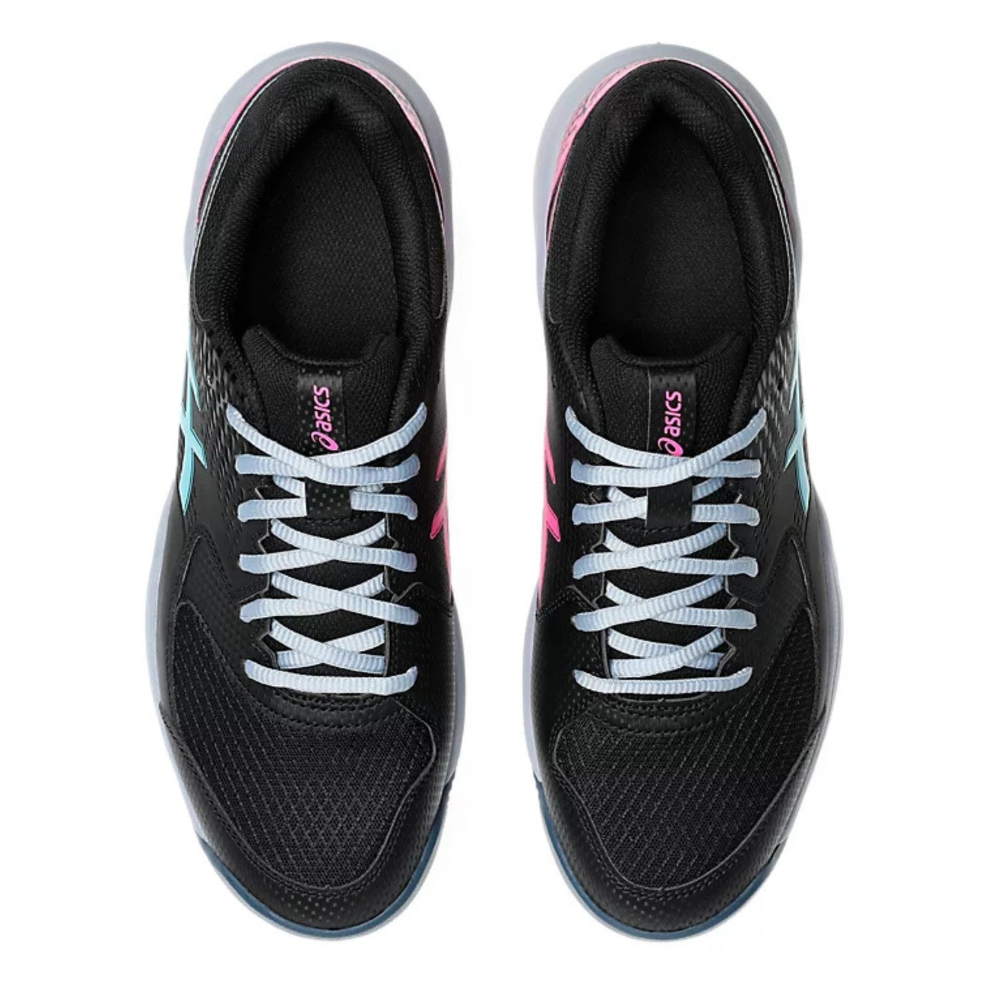 ASICS SHOE G-DEDICATE 8 PADEL MN BLACK/ENERGY AQUA (SS25)