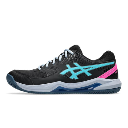 ASICS SHOE G-DEDICATE 8 PADEL MN BLACK/ENERGY AQUA (SS25)