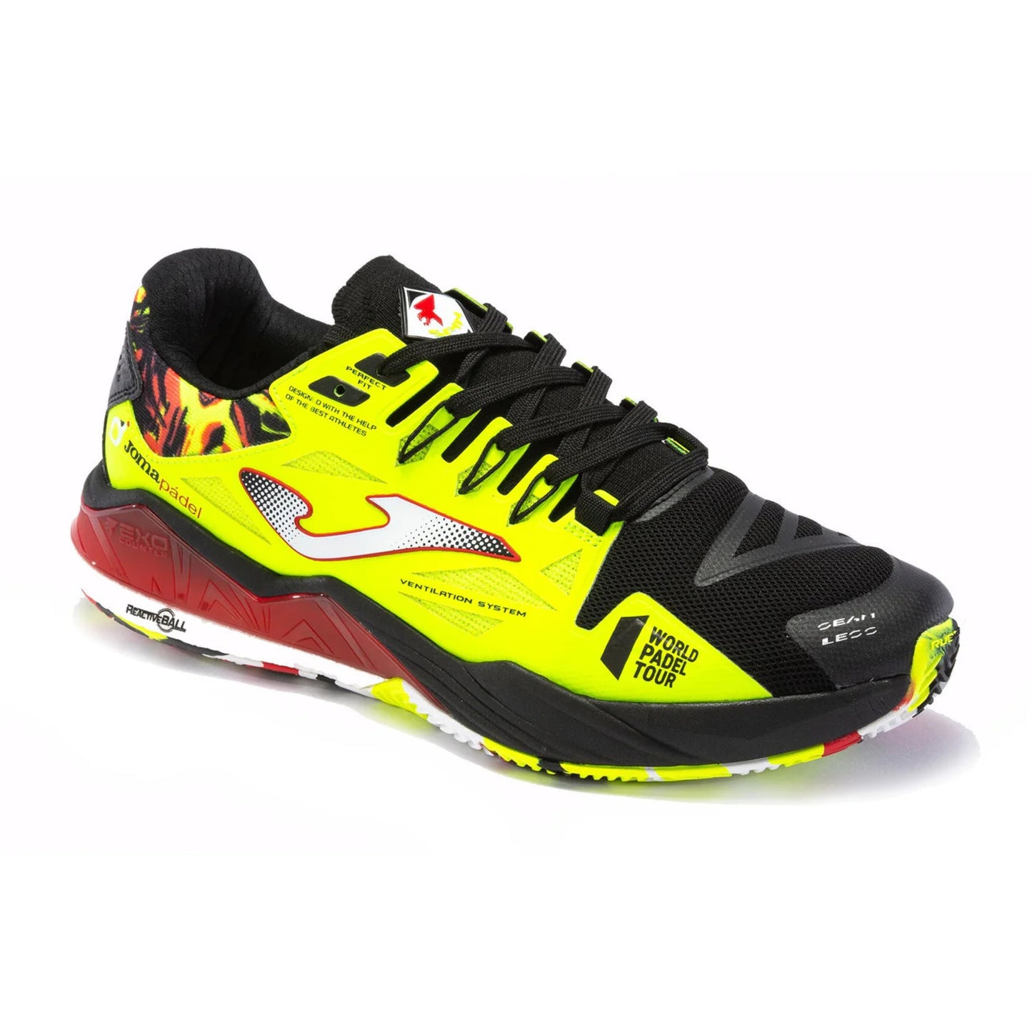 JOMA SHOE T.SPIN MN BLACK/LEMON FLUO (SS24)