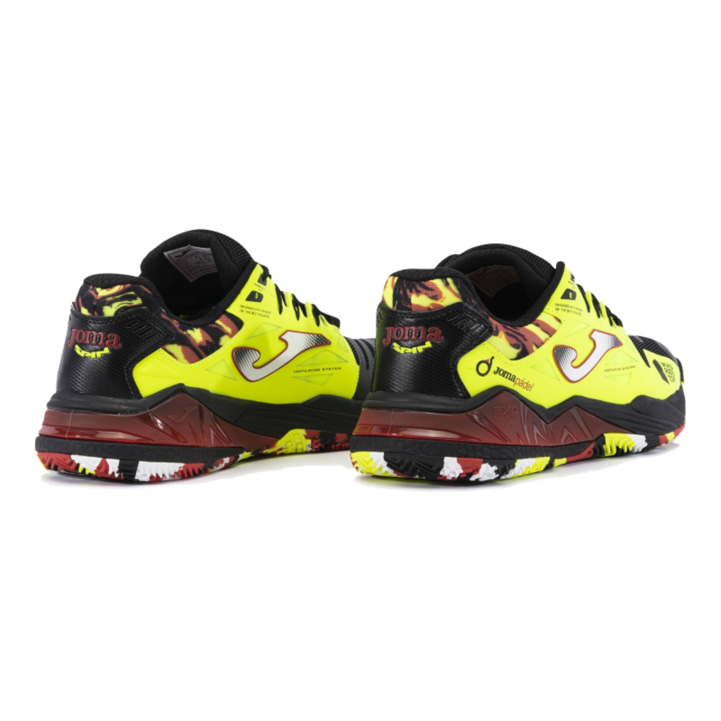 JOMA SHOE T.SPIN MN BLACK/LEMON FLUO (SS24)