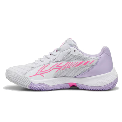 PUMA SHOE NOVA COURT WN SILVER MIST/VIVID VIOLET (SS24)