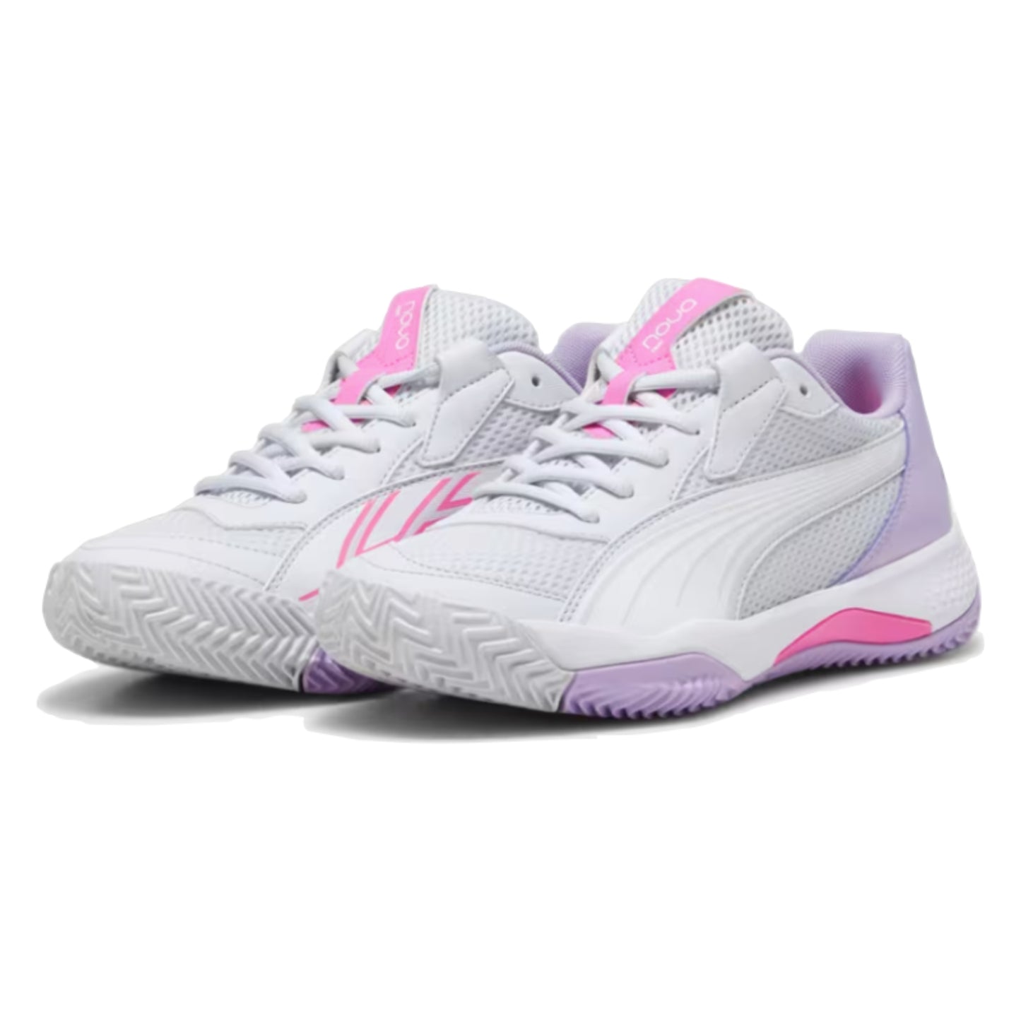 PUMA SHOE NOVA COURT WN SILVER MIST/VIVID VIOLET (SS24)