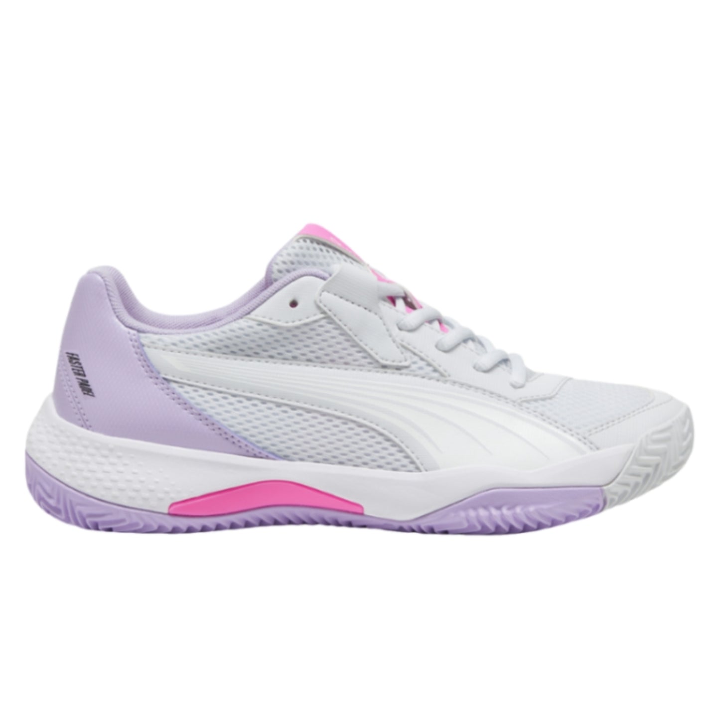 PUMA SHOE NOVA COURT WN SILVER MIST/VIVID VIOLET (SS24)