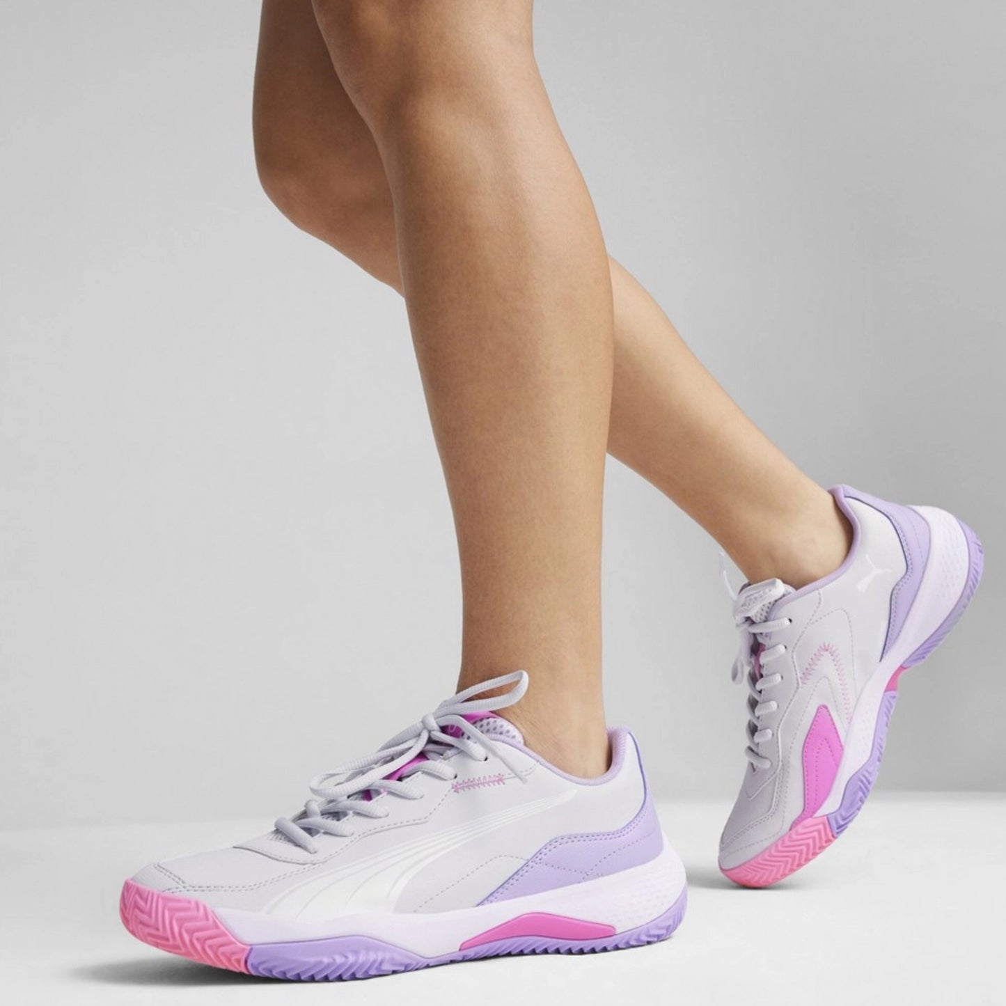 PUMA SHOE NOVA SMASH WN SILVER MIST/VIVID VIOLET (SS24)