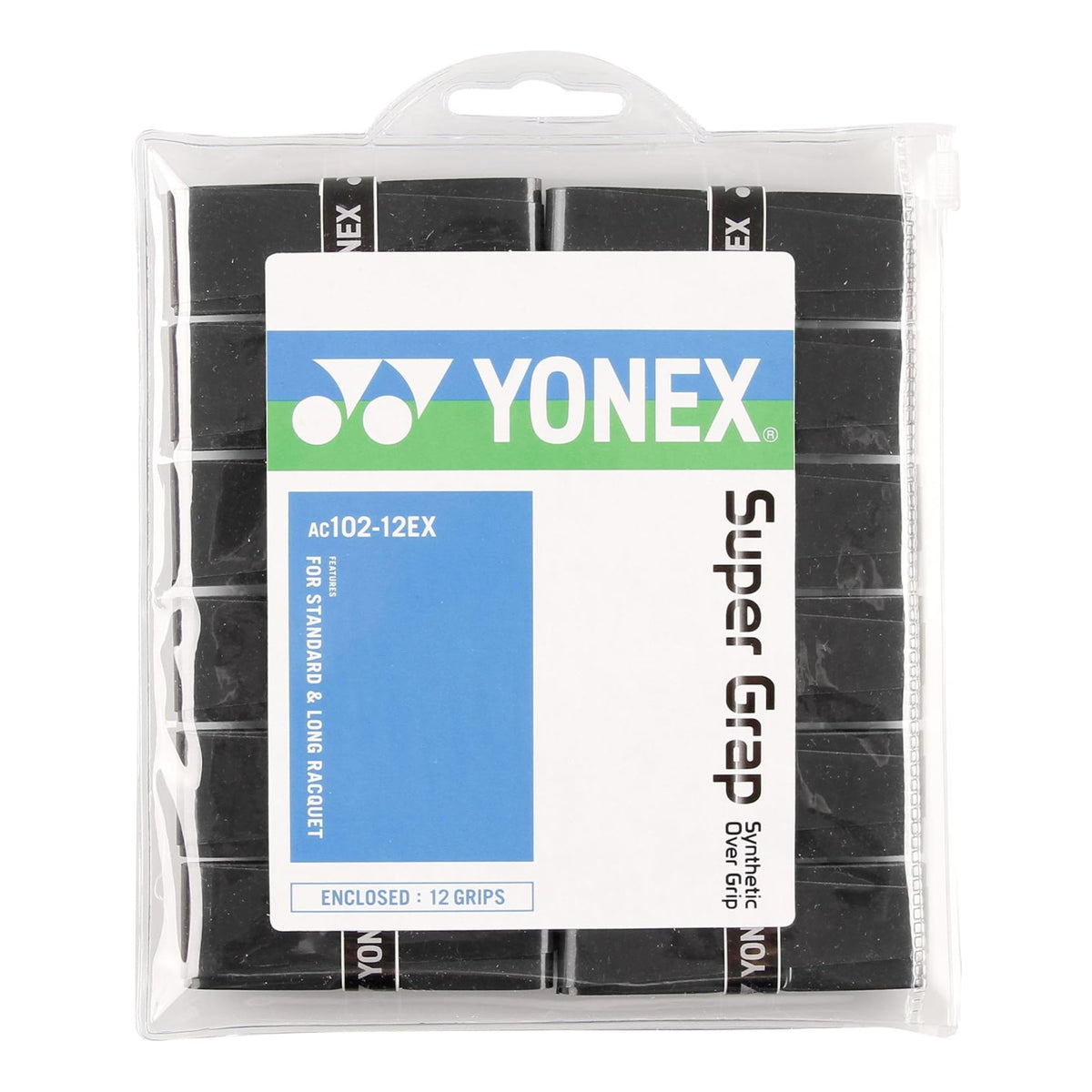 YONEX GRIP OVERGRIP SUPER GRAP BLK (12)